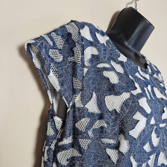 Maison Jules Chambray Leaves Dress - Picture 4 of 9